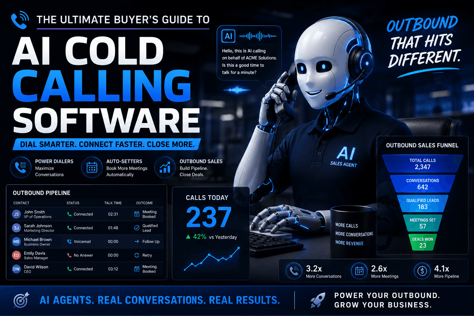 AI Cold Calling Software in 2026: The Complete Buyer's Guide (Dialers, Auto-Setters, Scripts & Outbound Sales) - Ringlyn AI voice agent blog