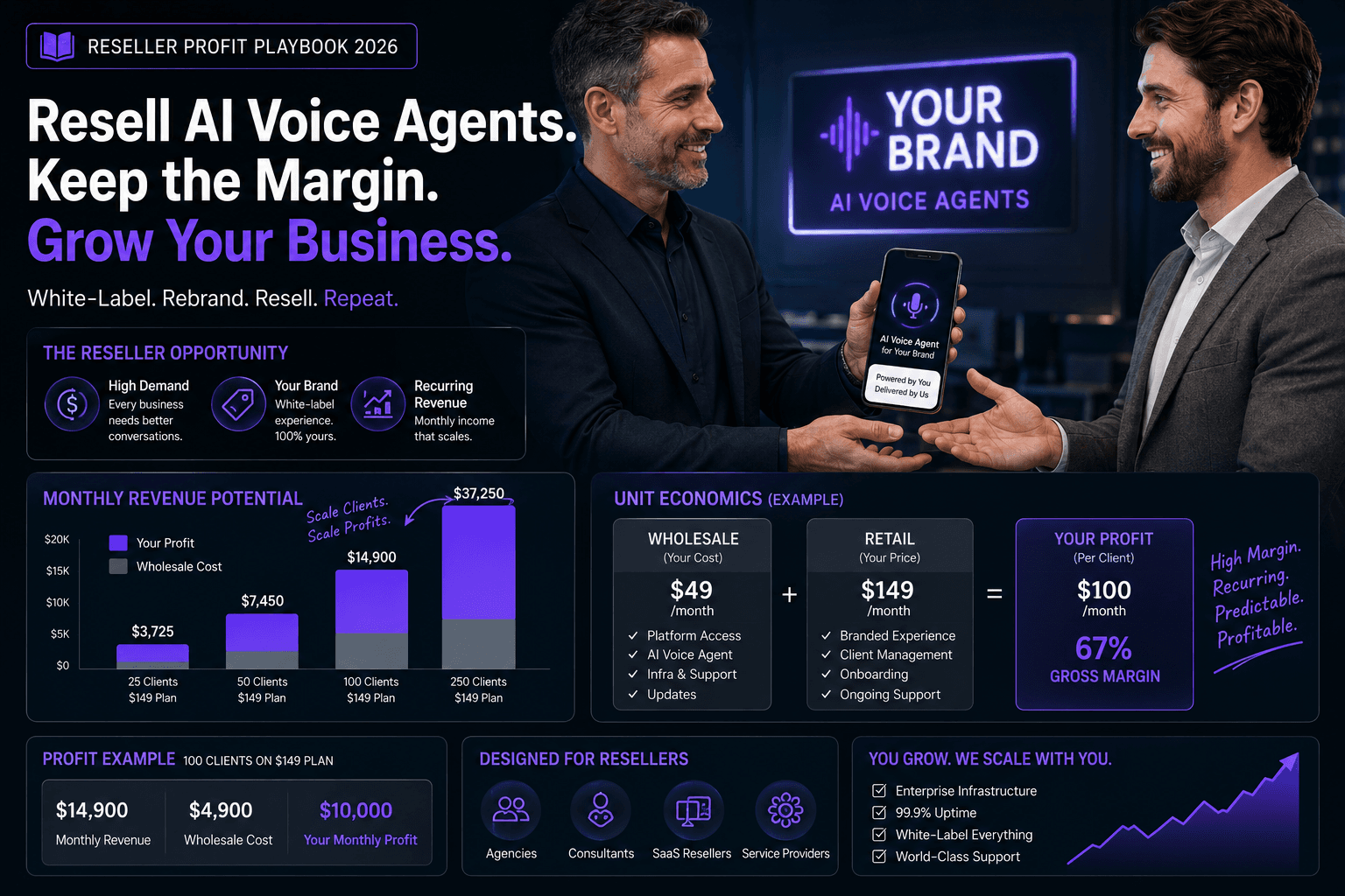 White Label AI Voice Agent Reseller Program: The 2026 Profit Playbook - Ringlyn AI voice agent blog